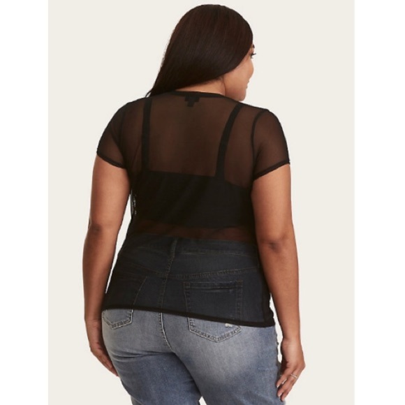 NWT Torrid Mesh Tee - Picture 3 of 5
